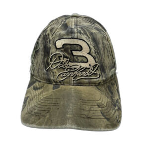 Vintage Dale Earnhardt #3 Camo Hat Competitors View Snapback NASCAR